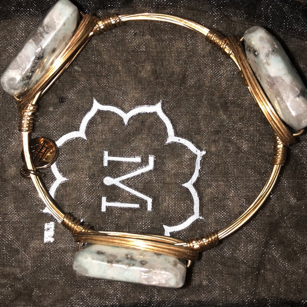 Blue stone bangle